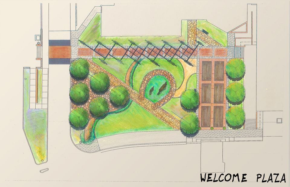 welcome plaza sketch
